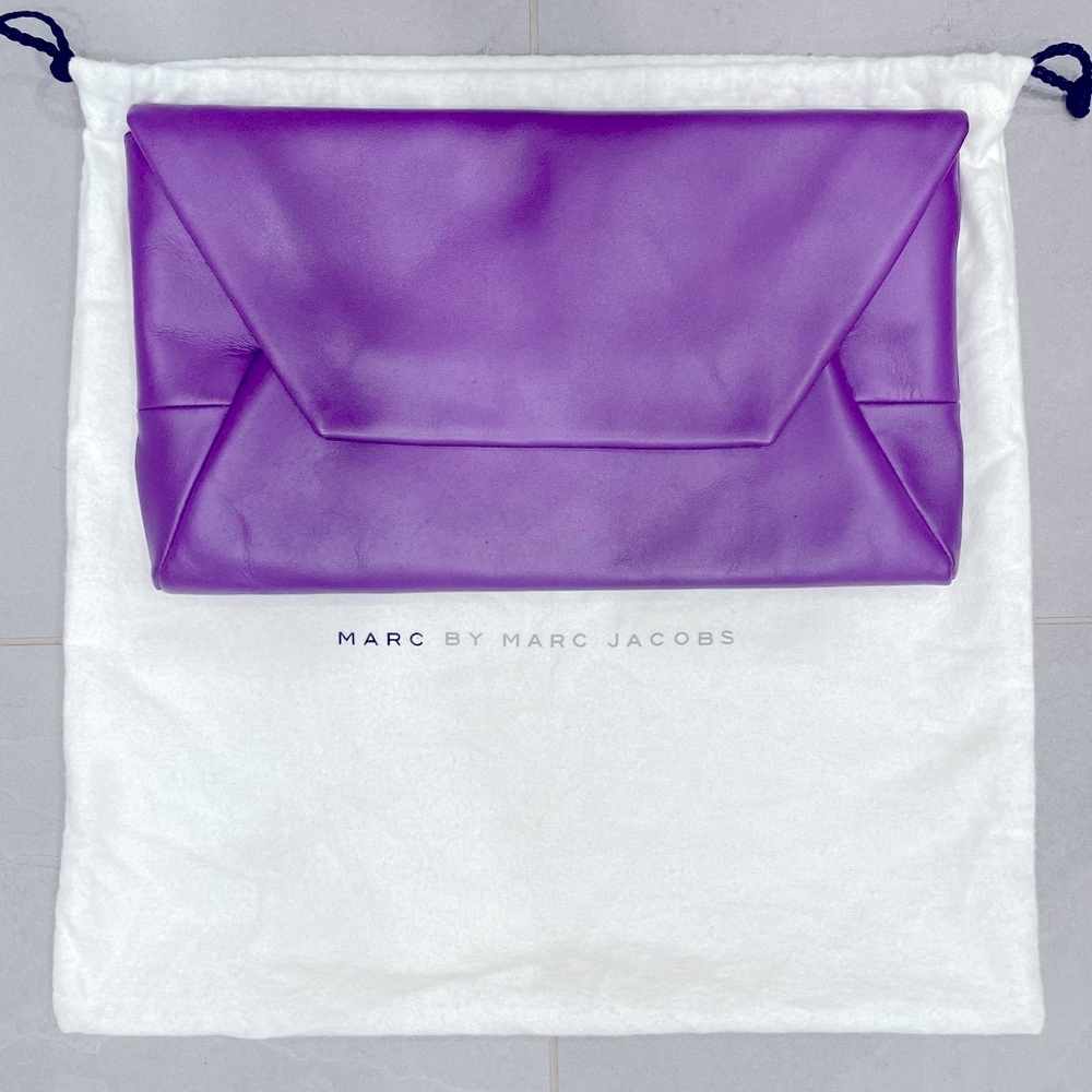 Marc by Marc Jacobs purple envelope clutch